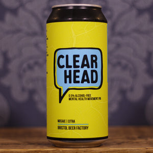 Bristol Beer Factory x Talk Club - Clear Head <0.5% ABC. 440ml Can